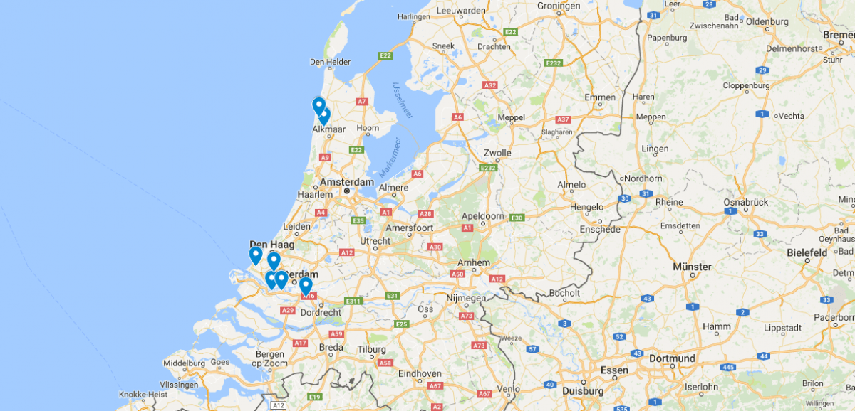 CO2-opslag in West-Nederland: mogelijke locaties
